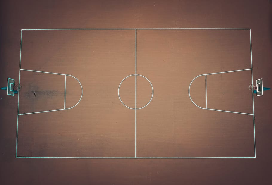 HD wallpaper: basketball court plan, sport, play, line, mark, marking, symmetry - Wallpaper Flare