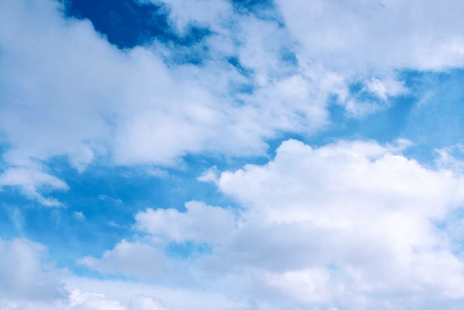 air, atmosphere, background, beautiful, blue, blue-sky, bright HD wallpaper