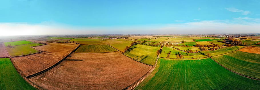 overview, campaign, agricultural fields, drone, in flight, agriculture HD wallpaper