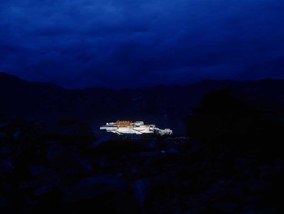 china, tibet,lhasa, nautical vessel, sky, sea, mode of transportation HD wallpaper