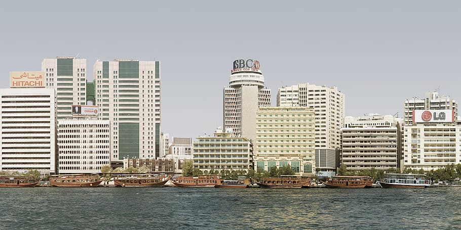 city, building, architecture, engineering, sea, water, river HD wallpaper