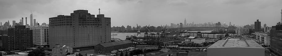 panorama, new york, city, building exterior, architecture, built structure HD wallpaper