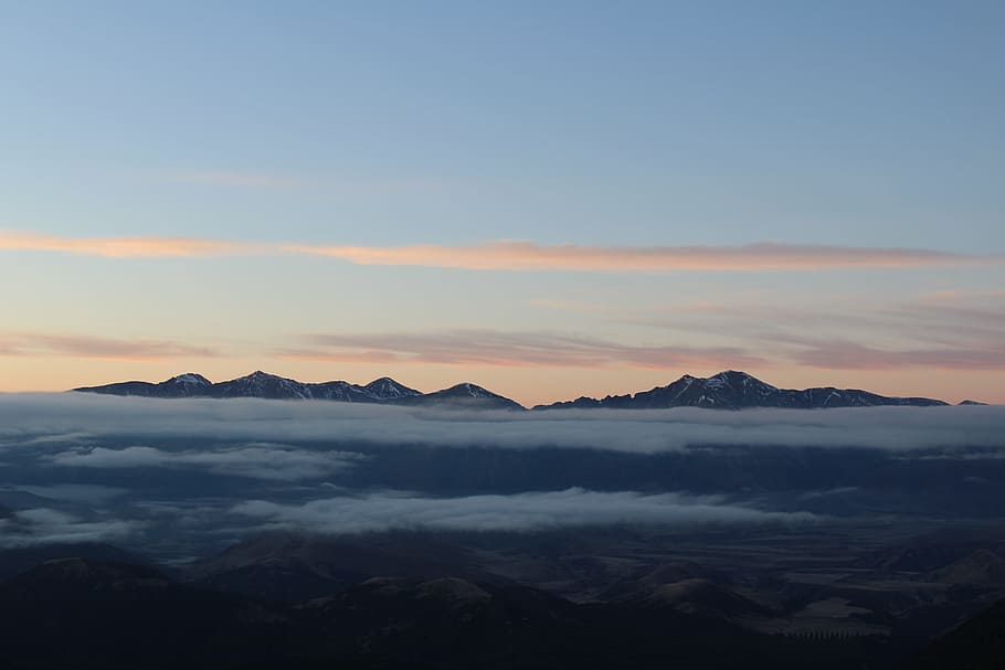 mountain, clouds, sky, aerial, travel, nature, scenics - nature HD wallpaper