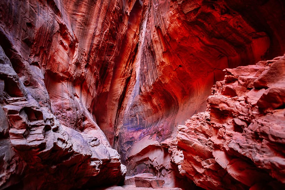 brown rock during daytime, ancient, escalante, red, narrow, utah HD wallpaper