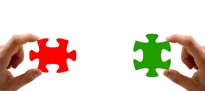 hand, keep, puzzle, red, green, finger, match, insert, handle HD wallpaper