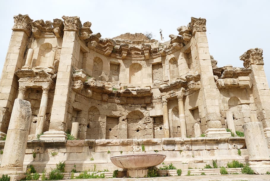 jordan, jerash, gerasa, ruin, antiquity, pillar, archaeology HD wallpaper