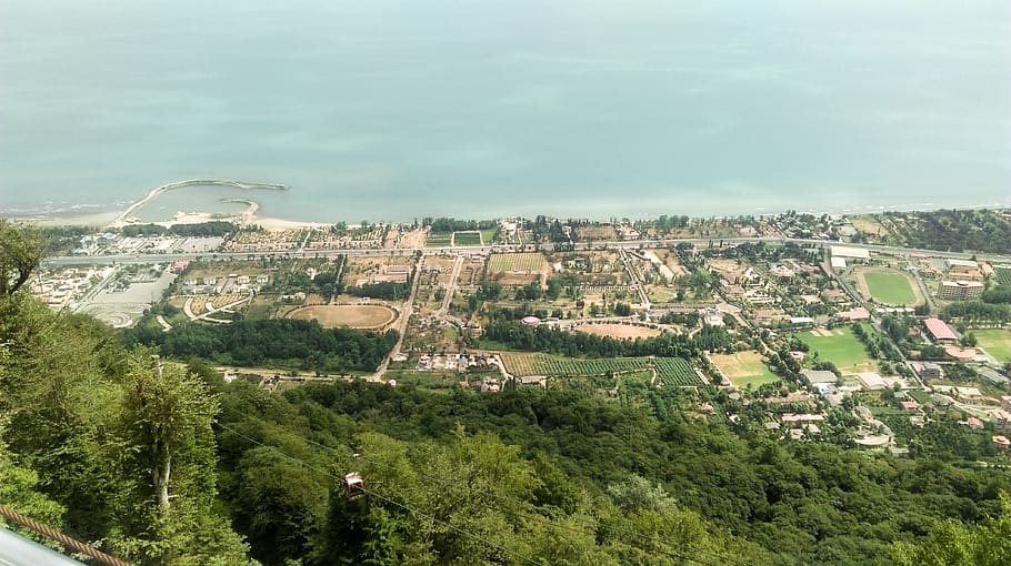 iran, ramsar, sea, water, city, park, view, background, htc HD wallpaper