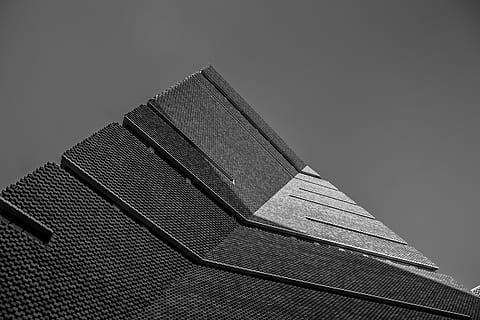 low angle view of architectural building, concrete, slate, architecture HD wallpaper