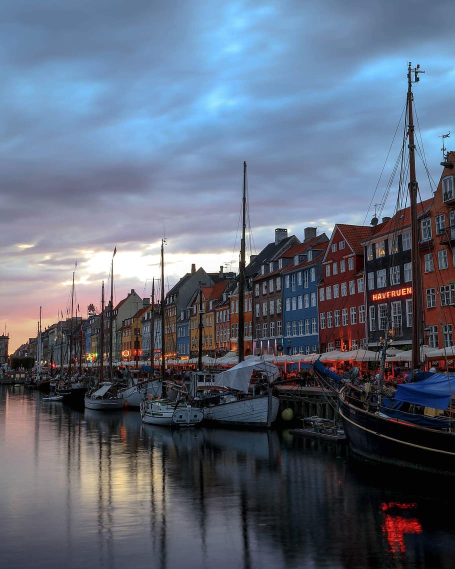 denmark, copenhagen, nautical vessel, transportation, mode of transportation HD wallpaper