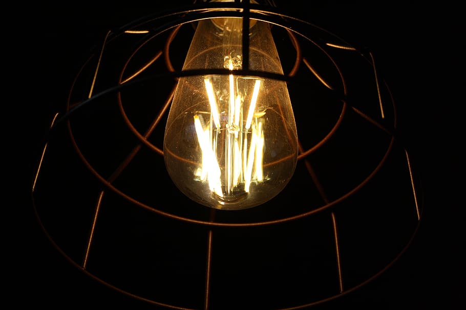 edison, lamp, light bulb, retro, led, lighting, lighting equipment, HD wallpaper