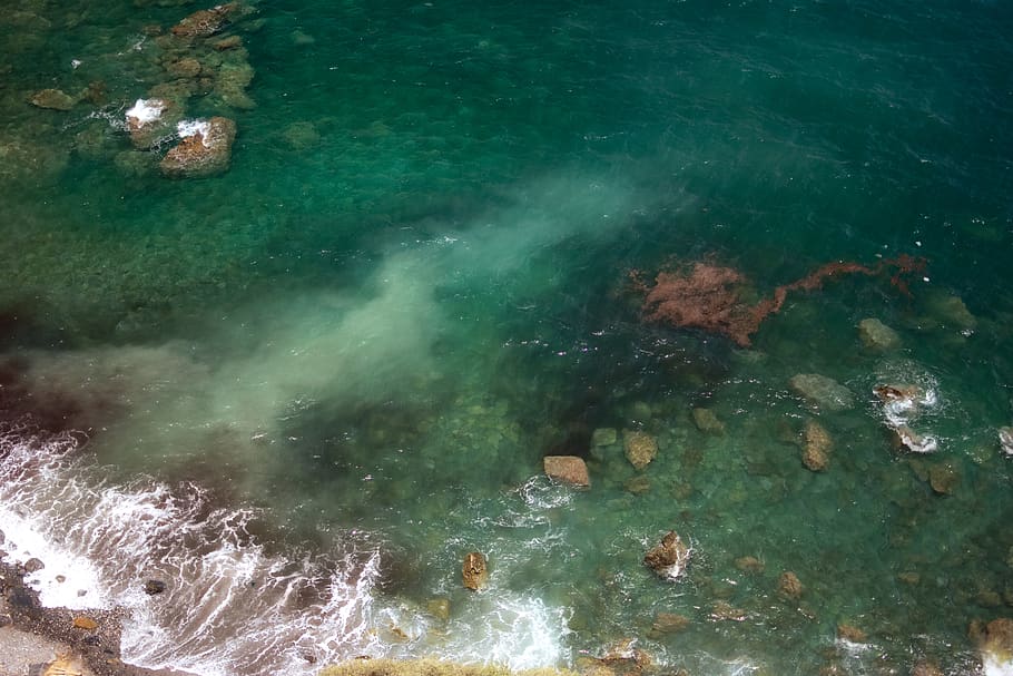 greece, thasos, beautiful, rocks, clean, travel, sea, blue, HD wallpaper