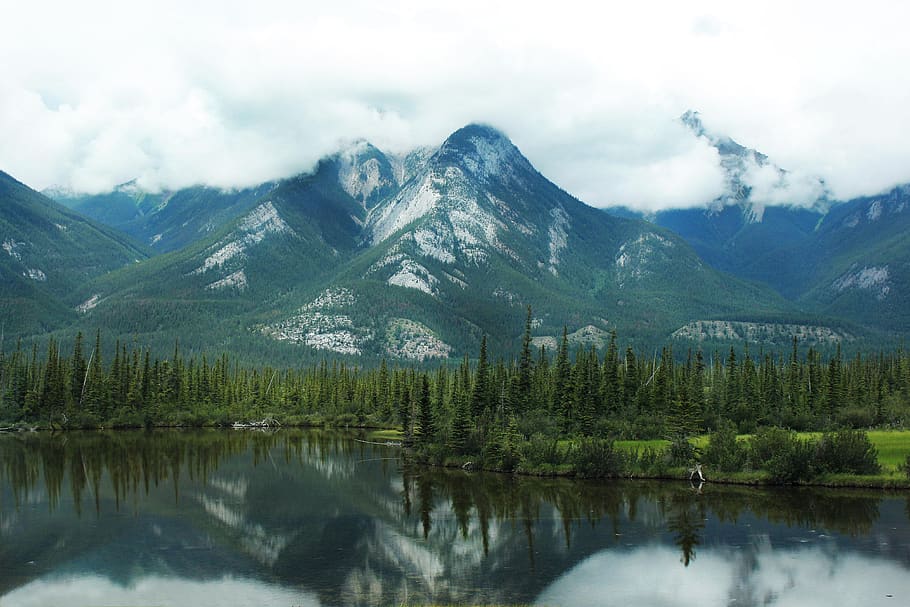 canada, british columbia, mountain, beauty in nature, water HD wallpaper