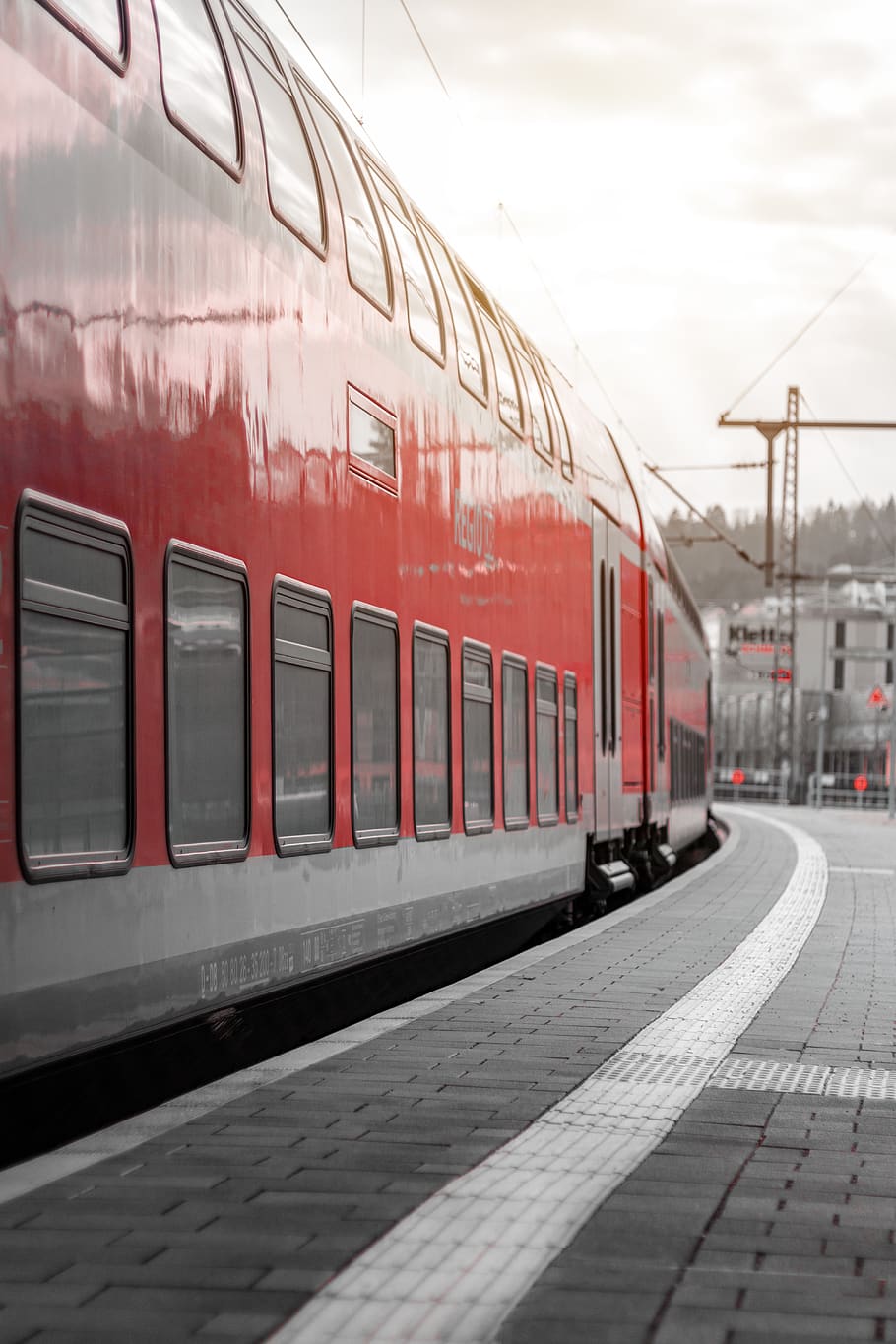 vehicle, train, transportation, rail, train track, railway HD wallpaper