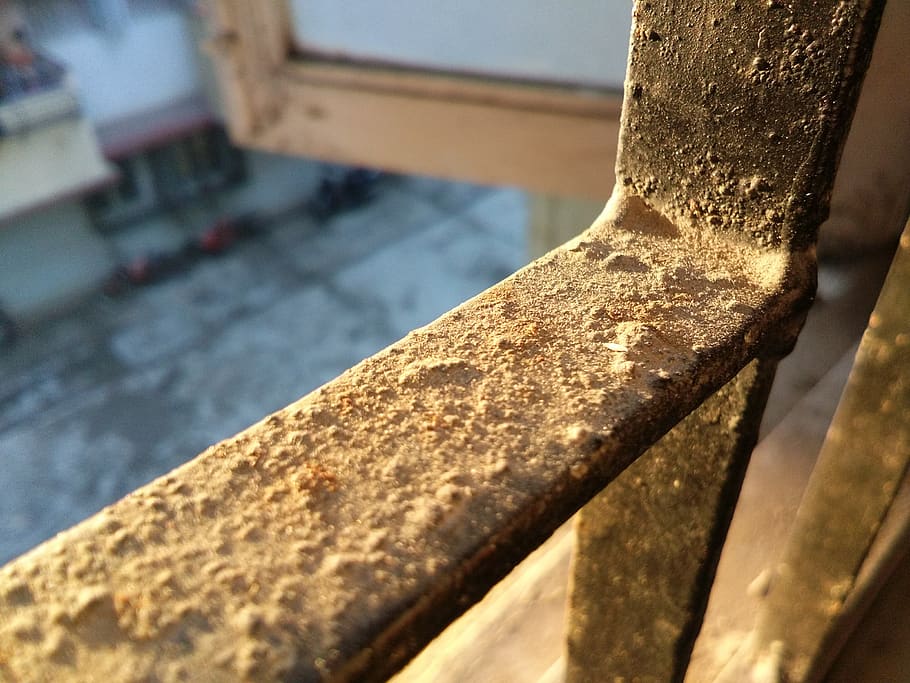 mumbai, india, daylight, railing, dusty, close-up, no people HD wallpaper