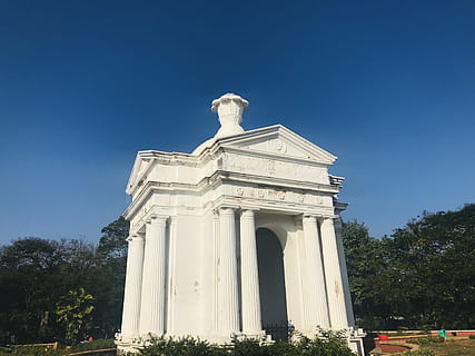 monument, building, architecture, india, puducherry, bharathi park HD wallpaper