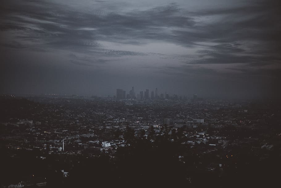 downtown, united states, los angeles, dtla, city, citylights