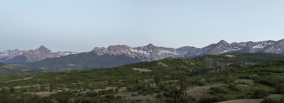 slope, outdoors, mountain, mountain range, peak, land, countryside HD wallpaper