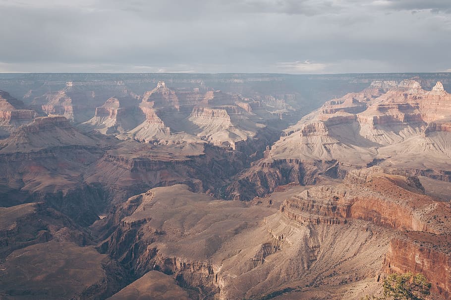 Landscape Photo of Mountain Ranges, arid, barren, canyon, cliffs HD wallpaper