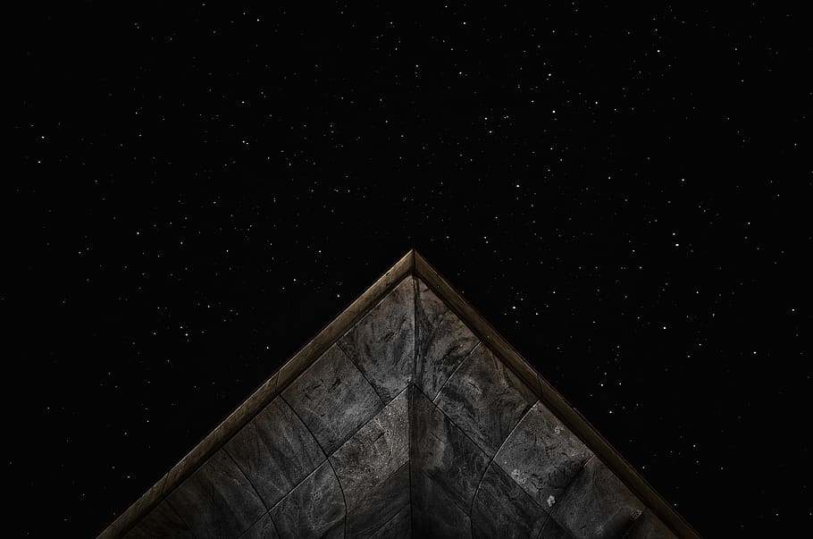 dark, night, space, galaxy, stars, sky, ceiling, building, star - space HD wallpaper