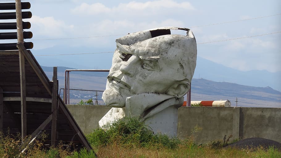 georgia, lenin, tbilisi, sky, architecture, built structure HD wallpaper