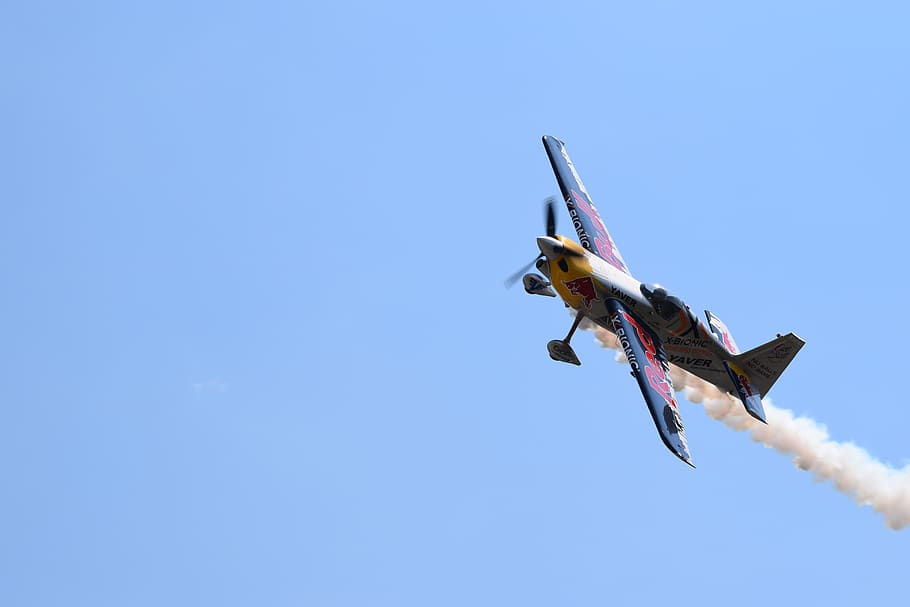 plane, fly, show, smoke, sky, flight, flying, air vehicle, transportation HD wallpaper