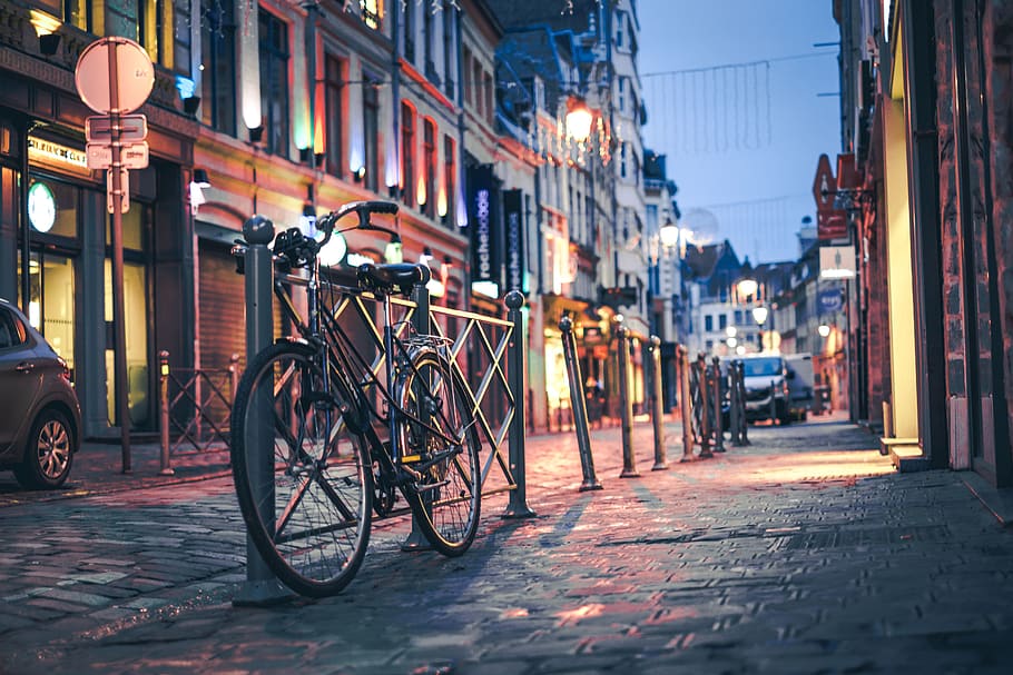 gray bike, machine, wheel, automobile, transportation, vehicle HD wallpaper