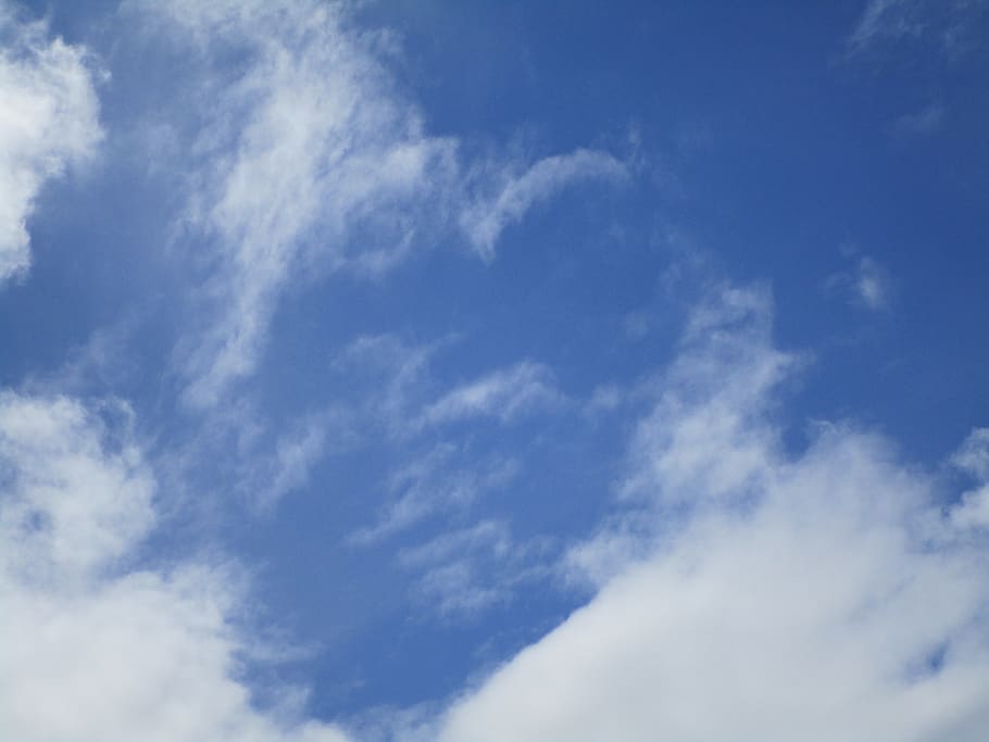 heart, blue sky, white cloud, cloud - sky, beauty in nature HD wallpaper