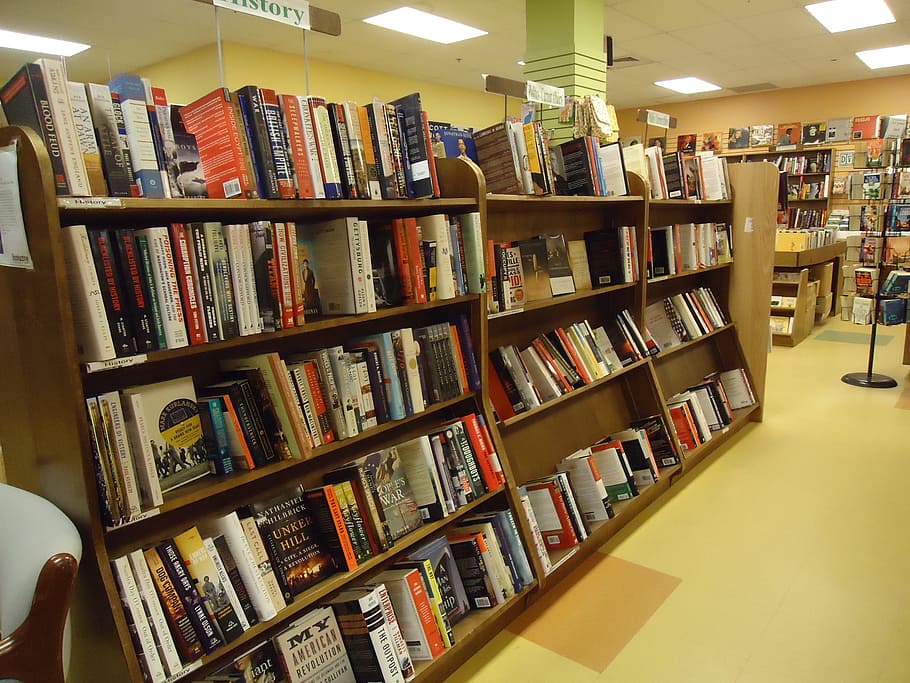 books, store, shop, bookstore, racks, stacks, shelves, shelf, HD wallpaper