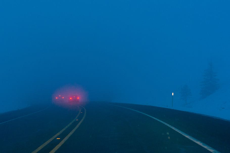 landscape, transportation, road, the way forward, sign, motion HD wallpaper