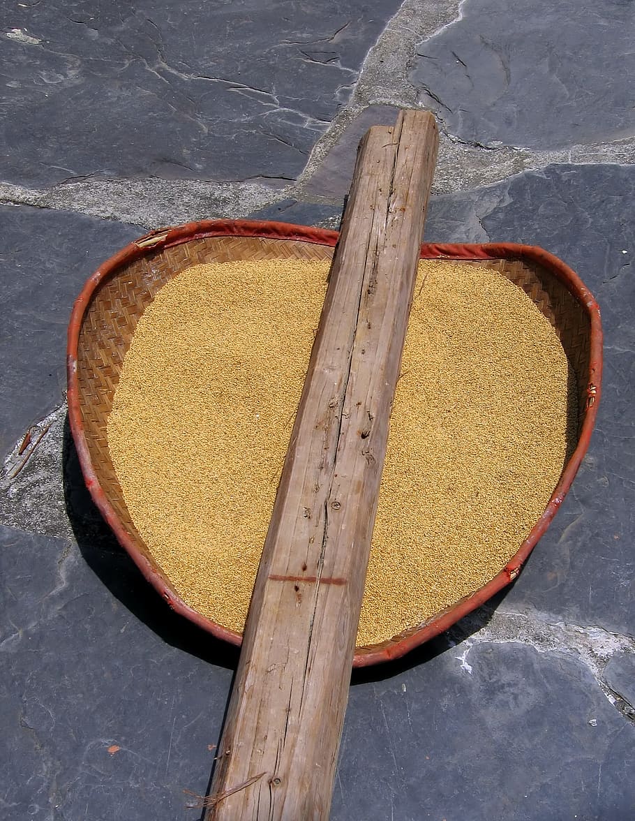-- it is freshly threshed and winnowed, basket, weave, cereal HD wallpaper