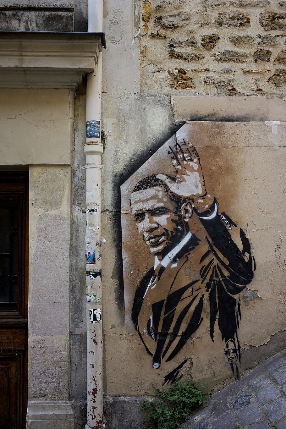 Barrack Obama mural, built structure, architecture, building exterior HD wallpaper