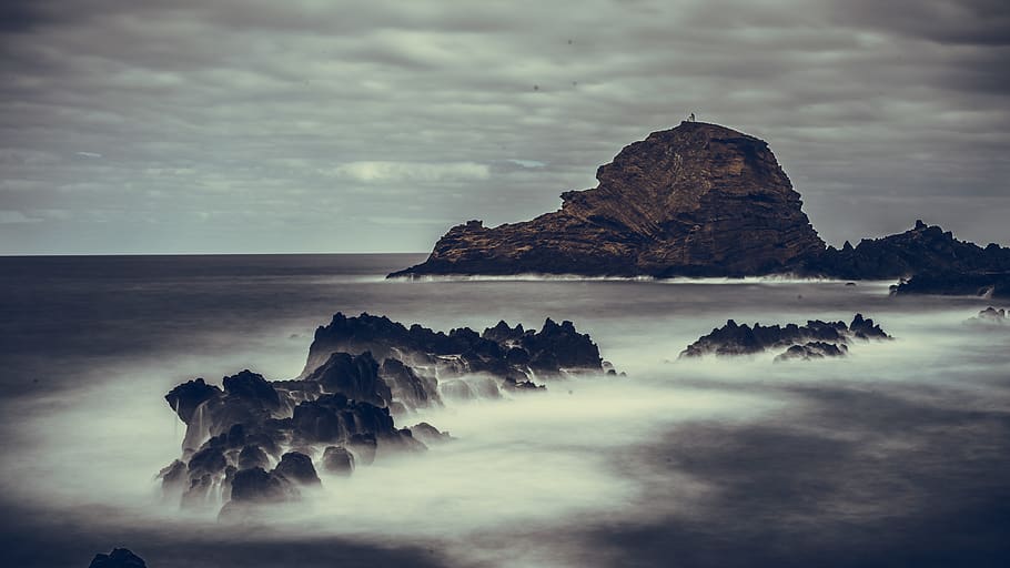 ocean, water, sea, sky, rock, scenics - nature, beauty in nature HD wallpaper