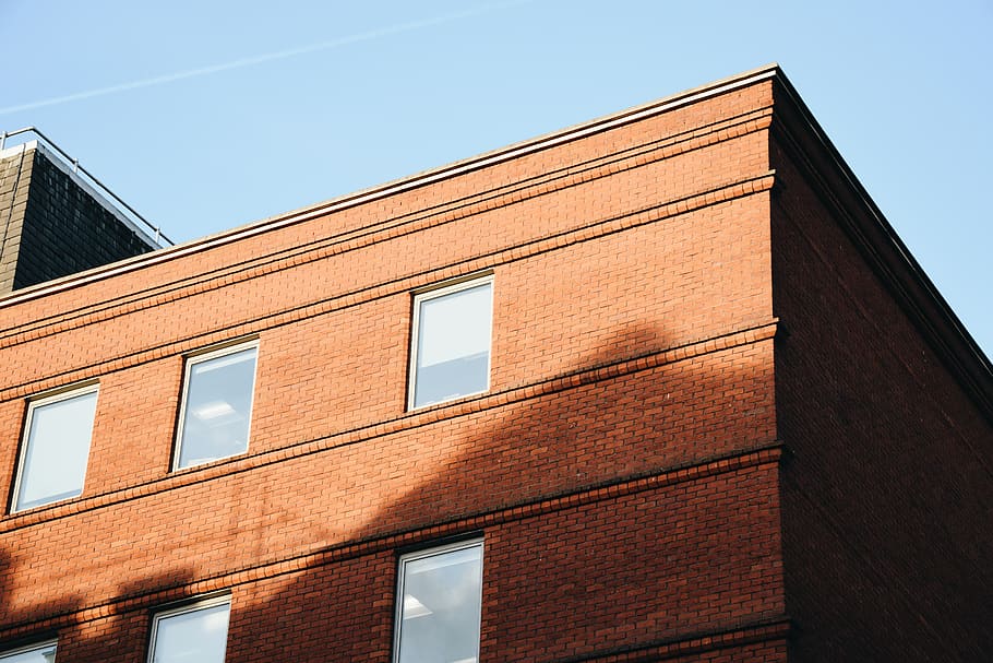 brick, building, home decor, window, high rise, urban, city HD wallpaper