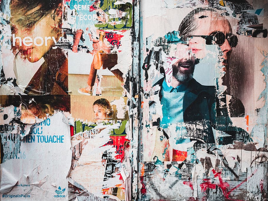 assorted-color poster lot, creativity, graffiti, people, child HD wallpaper
