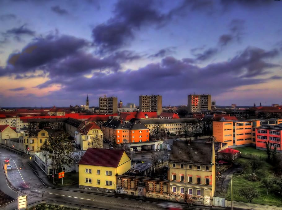 dessau, construction, architecture, city, fantasy, building exterior HD wallpaper