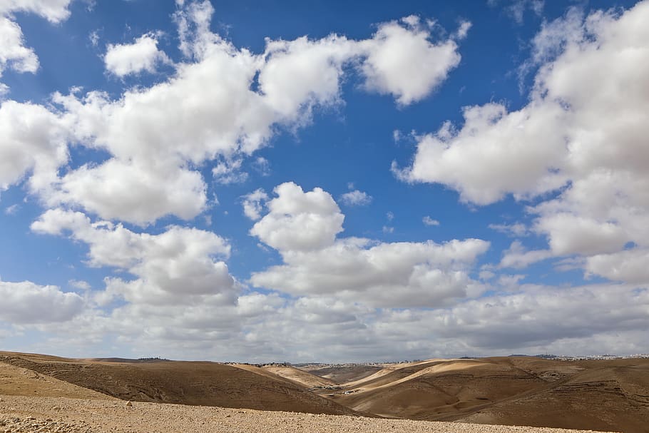 clouds, desert, landscape, sky, nature, road, sunset, scenic HD wallpaper