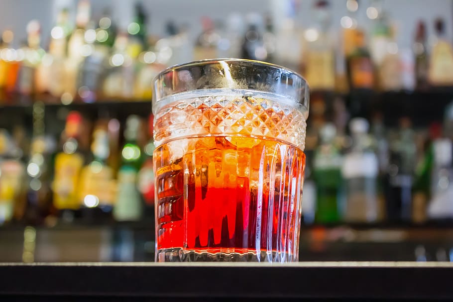 negroni, cocktail, drink, italy, glass, bicchiere, vermouth, HD wallpaper