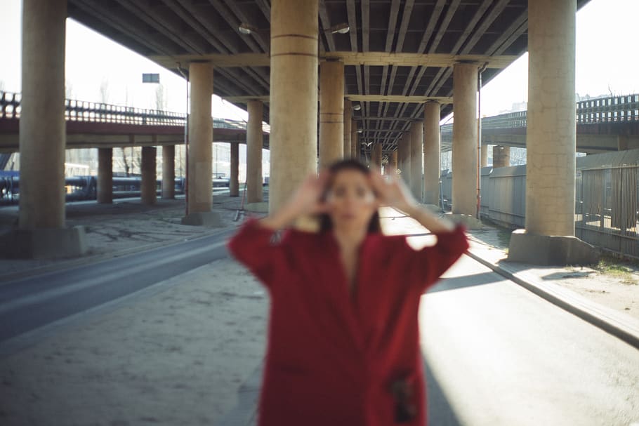 road, human, person, way, apparel, clothing, bridge, overpass HD wallpaper