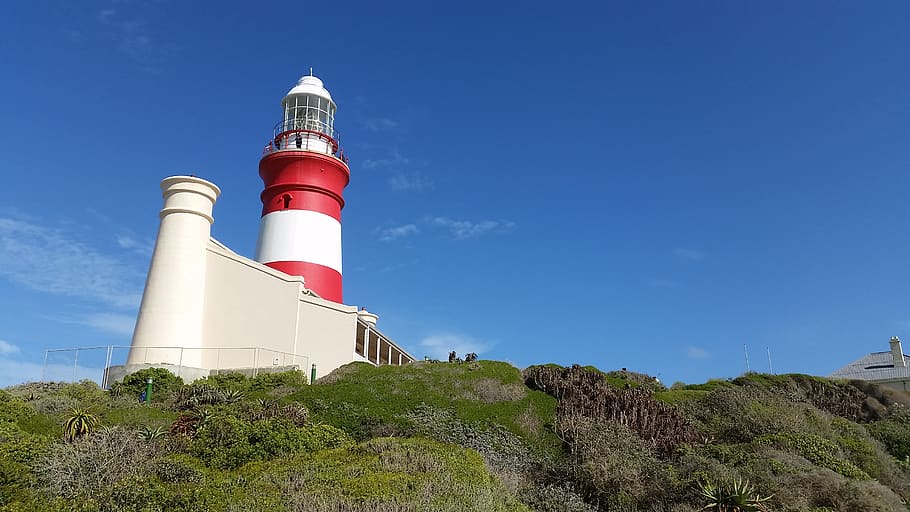 building, architecture, tower, beacon, l'agulhas, western cape HD wallpaper