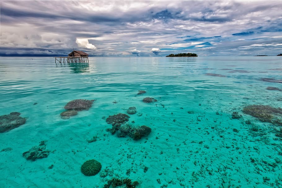sea, ocean, water, flow, blue, nature, shallow, deep, sky, cloud - sky HD wallpaper
