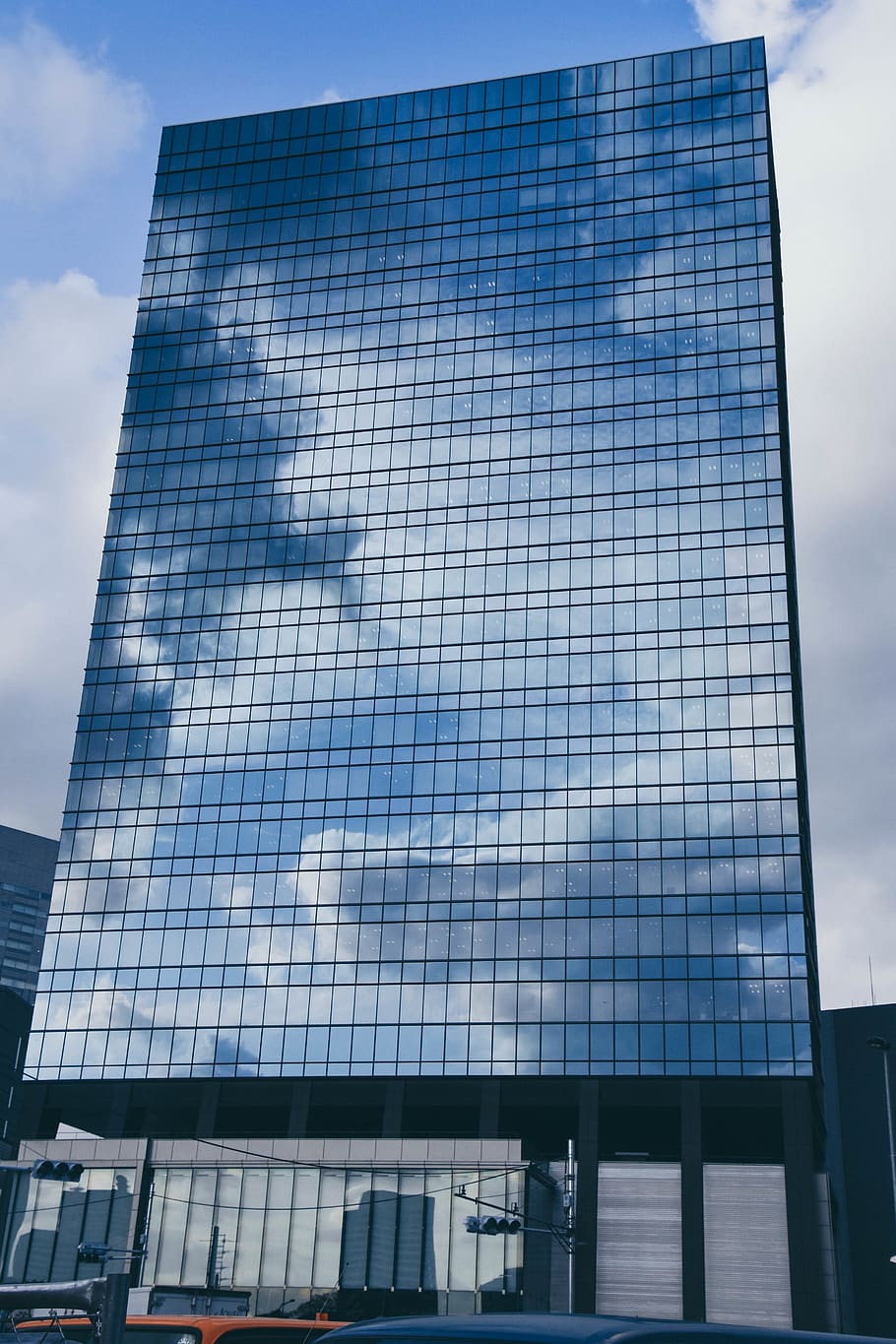 cloud, mirrors, windows, cbd, rectangle, sky, architecture HD wallpaper