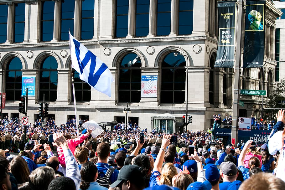 united states, chicago, chicago cubs, baseball, crowd, large group of people, HD wallpaper