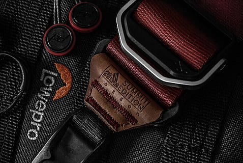 Black Lowepro Belt, backpack, bag, brand, buckle, camera equipment HD wallpaper