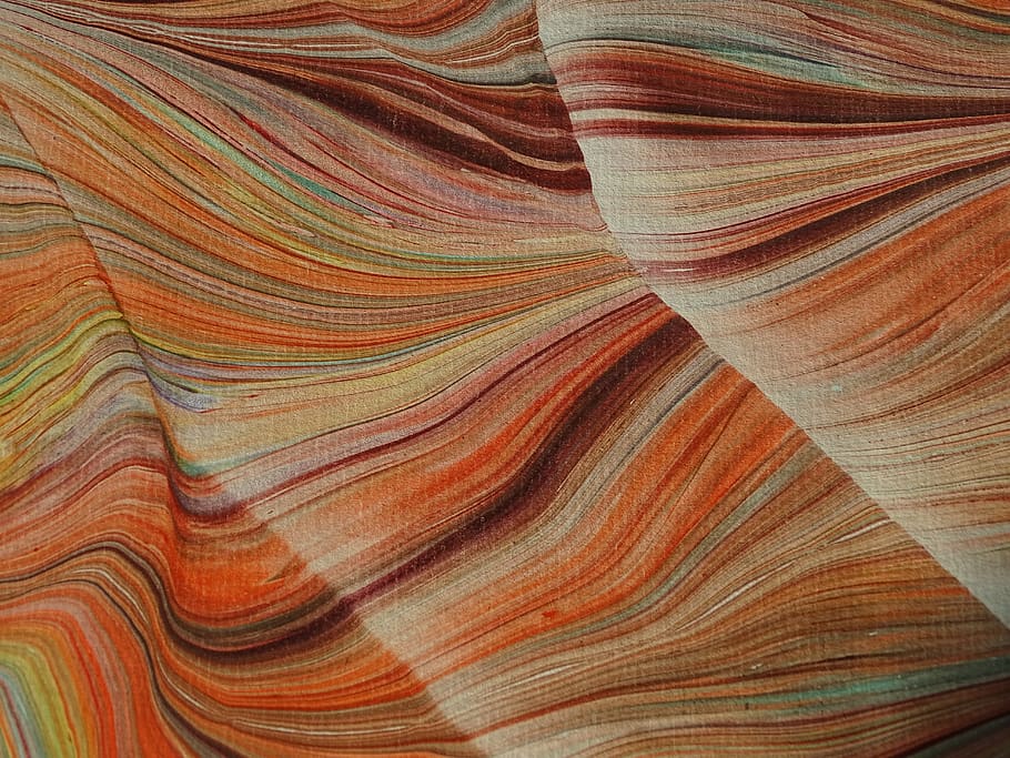 marbled paper, mottle, color, movement, colorful, crafts, waves HD wallpaper