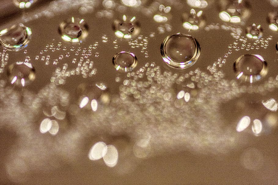 droplet, bubble, texture, water, boiling, abstract, steam, bokeh HD wallpaper