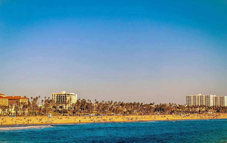 beach, summer, sea, ocean, landscape, tourism, distance, shore HD wallpaper