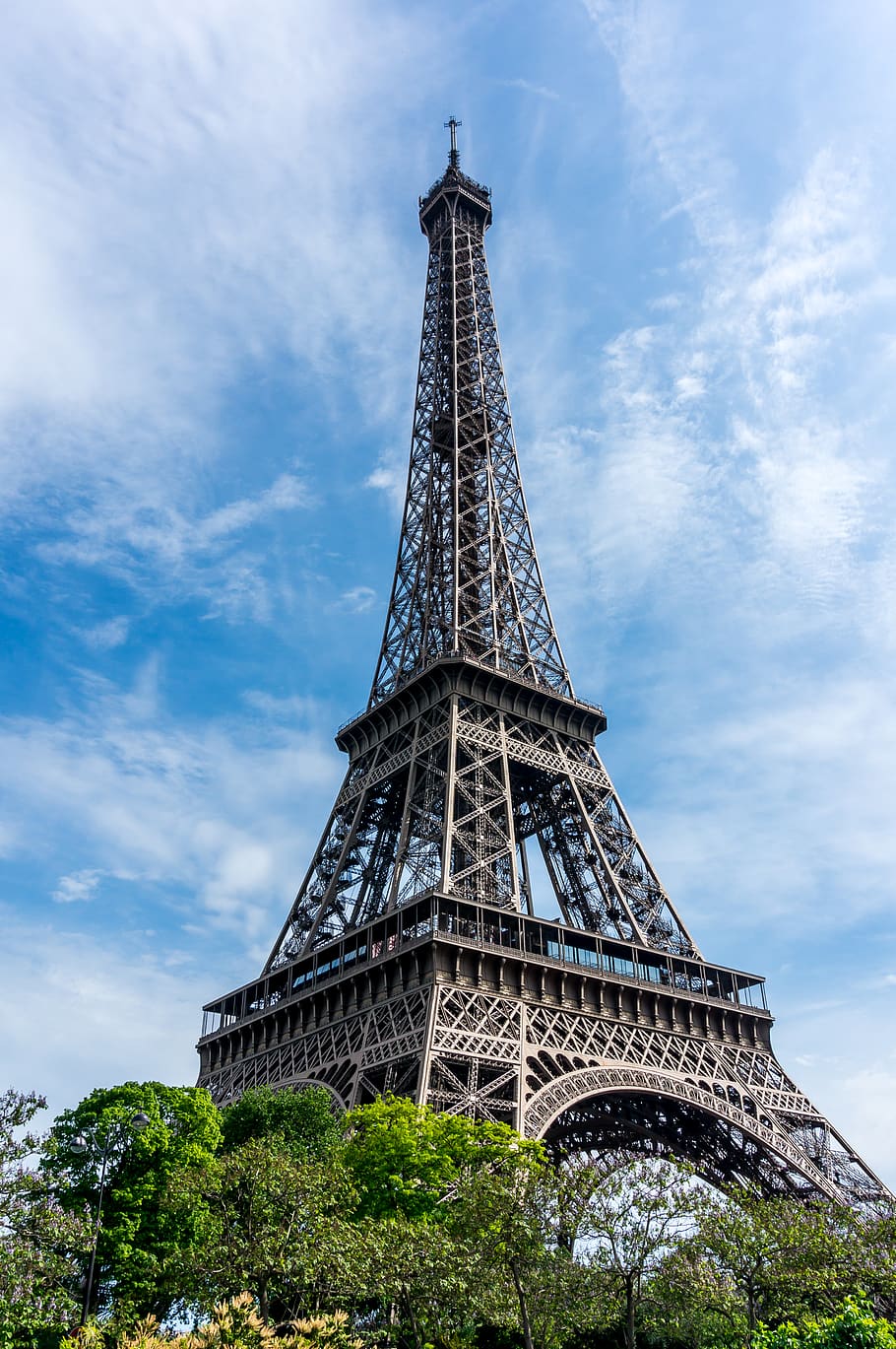 france, paris, eiffel tower, sky, architecture, built structure HD wallpaper
