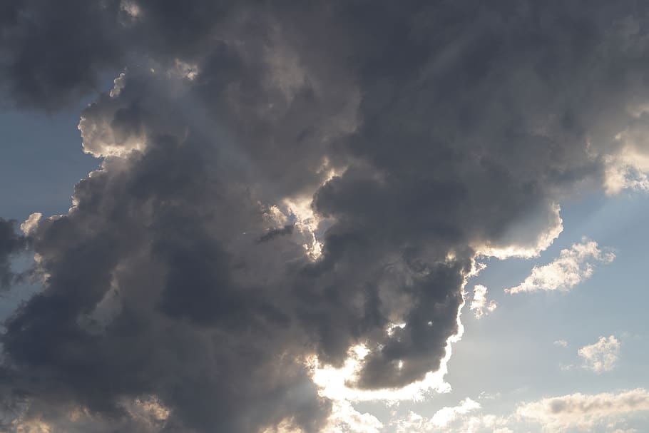 clouds, sky, lichtspiel, light, sun, mood, atmosphere, cloud - sky HD wallpaper