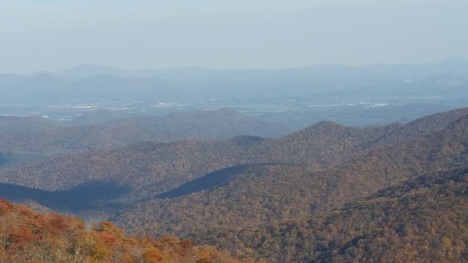 blue ridge parkway, united states, canton, fall foliage, autumn scenic