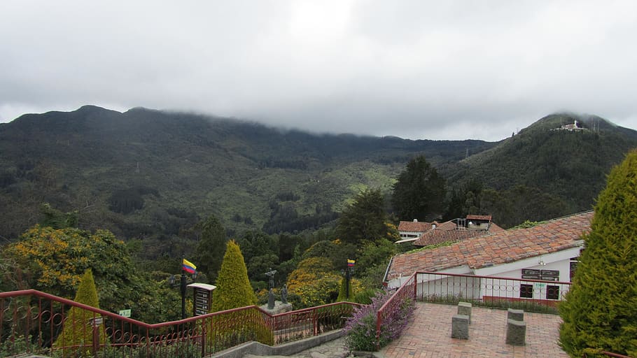 colombia, bogotá, architecture, mountain, nature, building exterior HD wallpaper